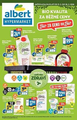 Leták Albert Albert Hypermarket - Akční katalog Bio platný od 2026-05-13 do 2026-05-26