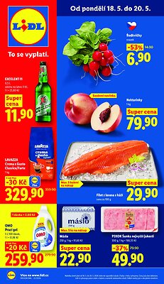 Leták Lidl Akční leták OD PONDĚLÍ platný od 2026-05-18 do 2026-05-20