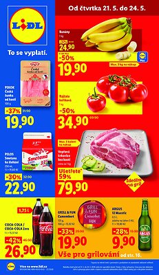 Leták Lidl Akční leták OD ČTVRTKA platný od 2026-05-21 do 2026-05-24