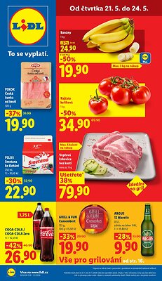 Leták Lidl Lidl leták od čtvrtka platný od 2026-05-21 do 2026-05-24
