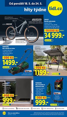 Leták Lidl Lidl - shop.cz leták - hity týdne platný od 2026-05-18 do 2026-05-24