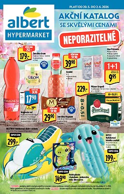 Leták Albert Albert Hypermarket - Akční katalog platný od 2026-05-20 do 2026-06-02
