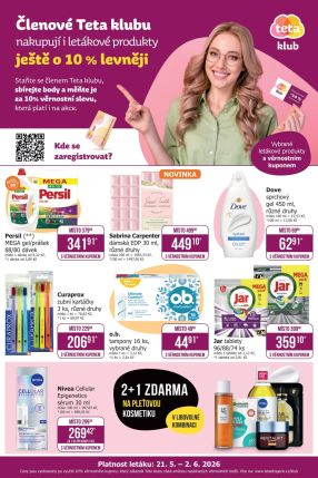 aktuální leták Teta drogerie 21.5.2026-2.6.2026