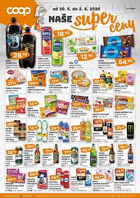 Leták COOP COOP leták - Super ceny platný od 2026-05-20 do 2026-06-02