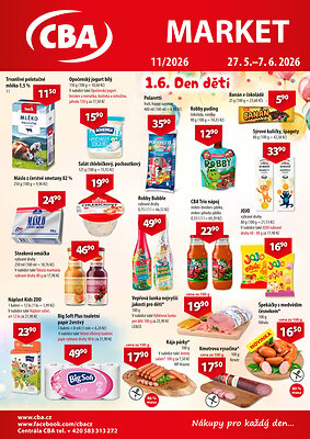 Leták CBA CBA Market leták platný od 2026-05-27 do 2026-06-07