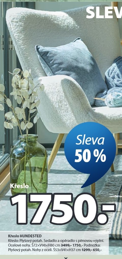 Křeslo HUNDESTED - Jysk aktualniletaky.eu