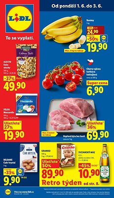 Leták Lidl Lidl leták od pondělí - Retro týden platný od 2026-06-01 do 2026-06-03
