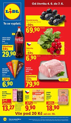 Leták Lidl Lidl leták od čtvrtka platný od 2026-06-04 do 2026-06-07
