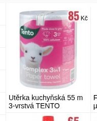 Utěrka kuchyňská 55 m 3-vrstvá TENTO - EVA.cz aktualniletaky.eu