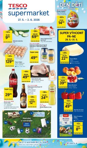 aktuální leták Tesco 27.5.2026-2.6.2026