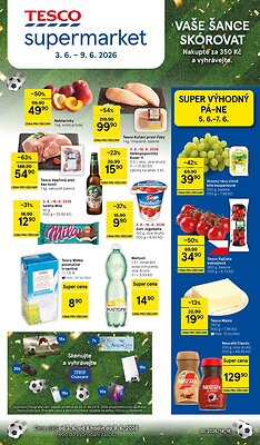Leták Tesco Tesco supermarket leták platný od 2026-06-03 do 2026-06-09
