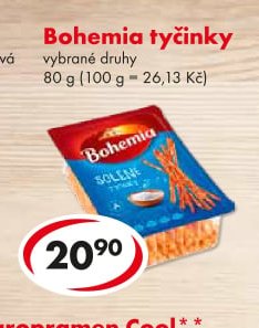 Bohemia tyčinky