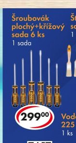 Šroubovák plochý+křížový sada 6 ks