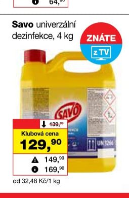 Savo univerzální dezinfekce