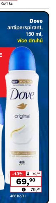 Dove antiperspirant