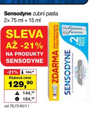 Sensodyne zubní pasta