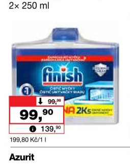 Finish čistič myčky duopack, 2x 250 ml