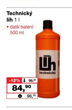 Technický líh 1 l