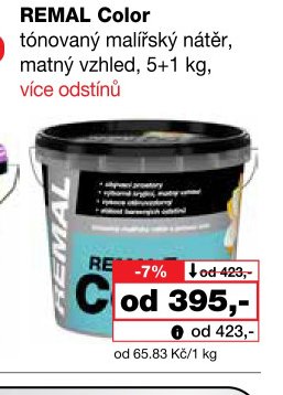 REMAL Color tónovaný malířský nátěr