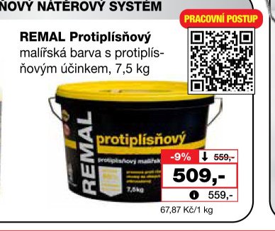 REMAL Protiplísňová malířská barva