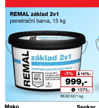 REMAL základ 2v1 penetrační barva