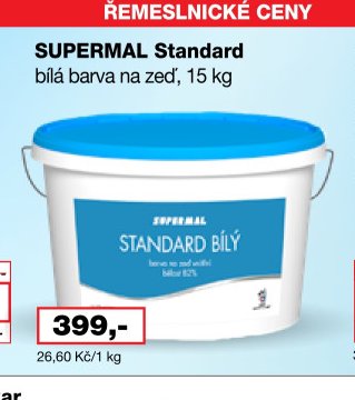 SUPERMAL Standard bílá barva