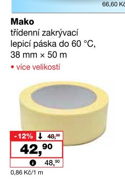 Mako třídenní zakrývací lepicí páska