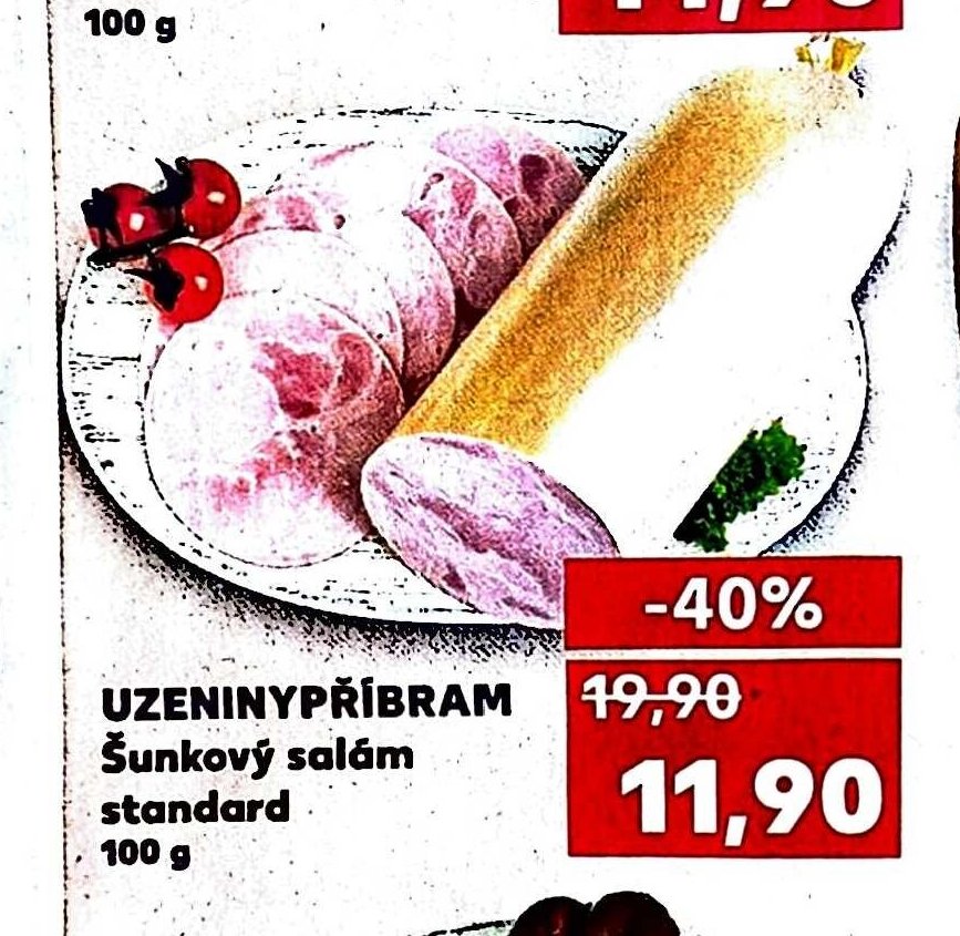 UZENINY PŘÍBRAM Šunkový salám standard - Kaufland aktualniletaky.eu