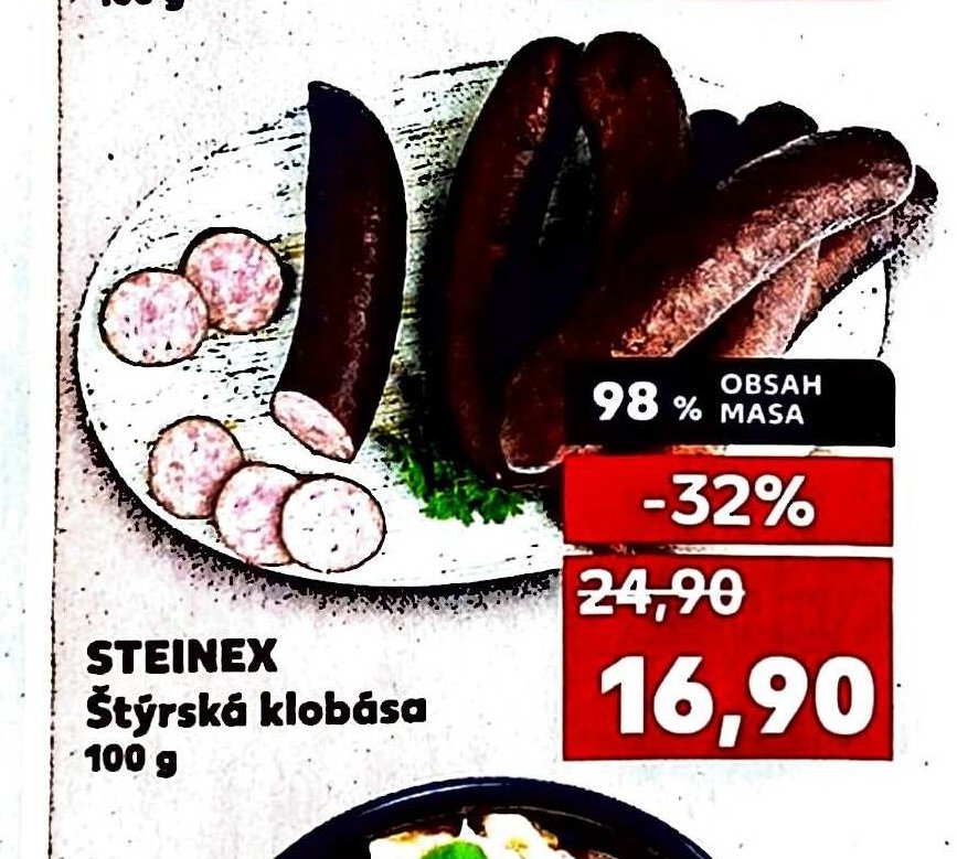 STEINEX Štýrská klobása - Kaufland aktualniletaky.eu