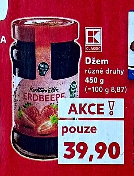 Džem různé druhy 450 g