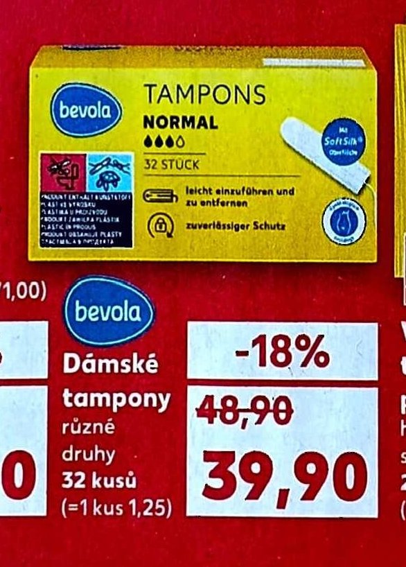 bevola Dámské tampony 32 kusů
