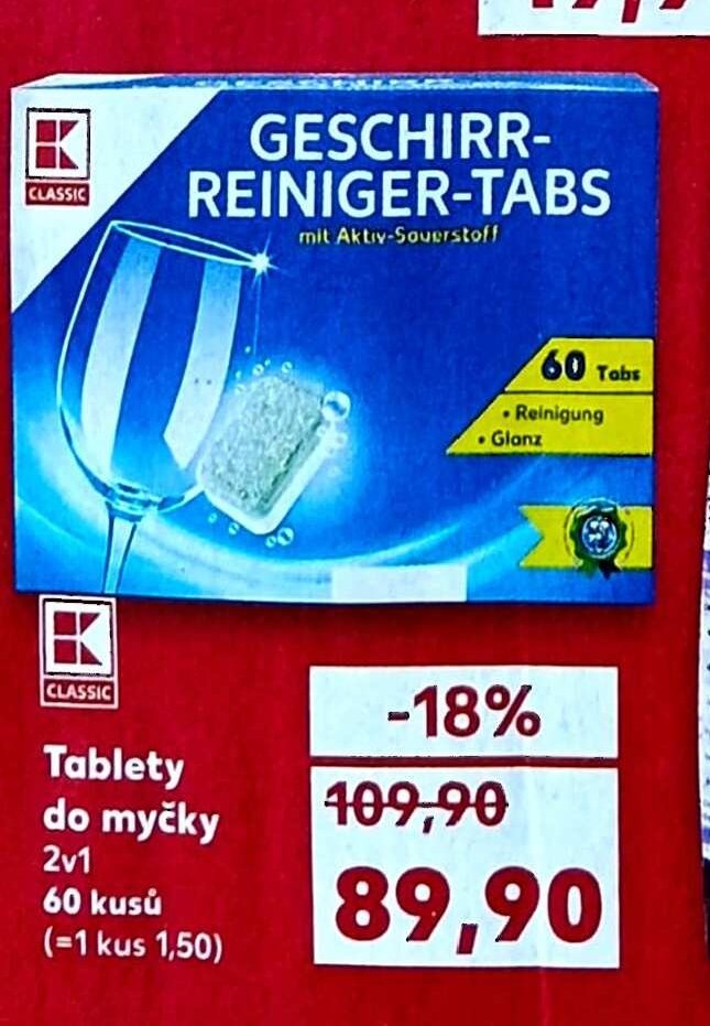 Geschirr-Reiniger-Tabs 60 kusů