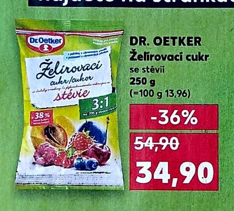 Dr. Oetker Želírovací cukr stévie
