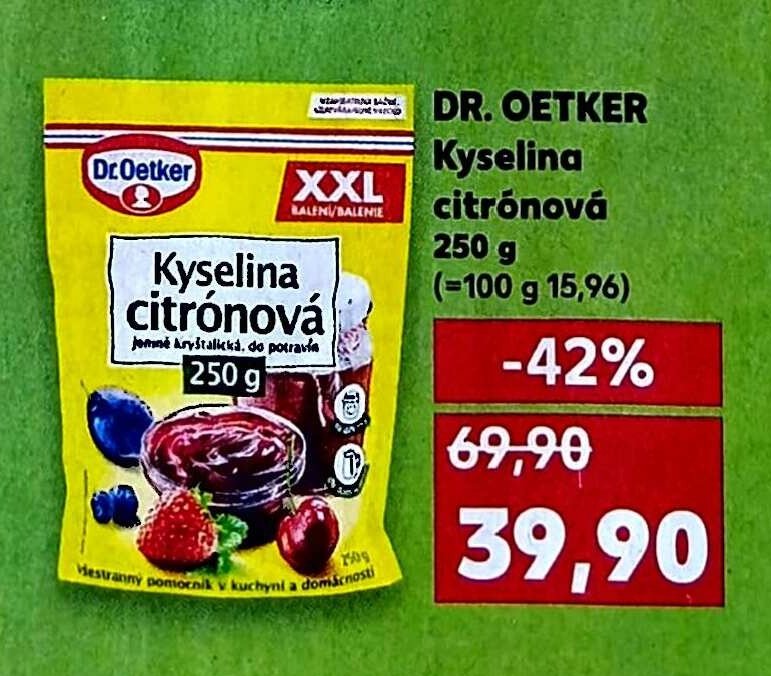 Dr. Oetker Kyselina citrónová