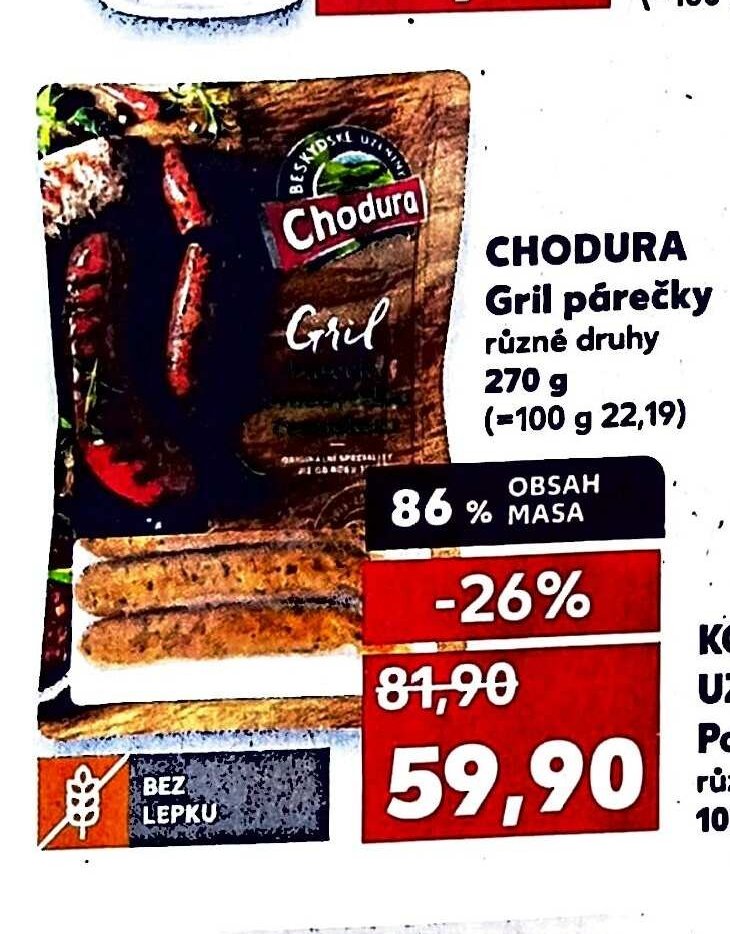 CHODURA Gril párečky