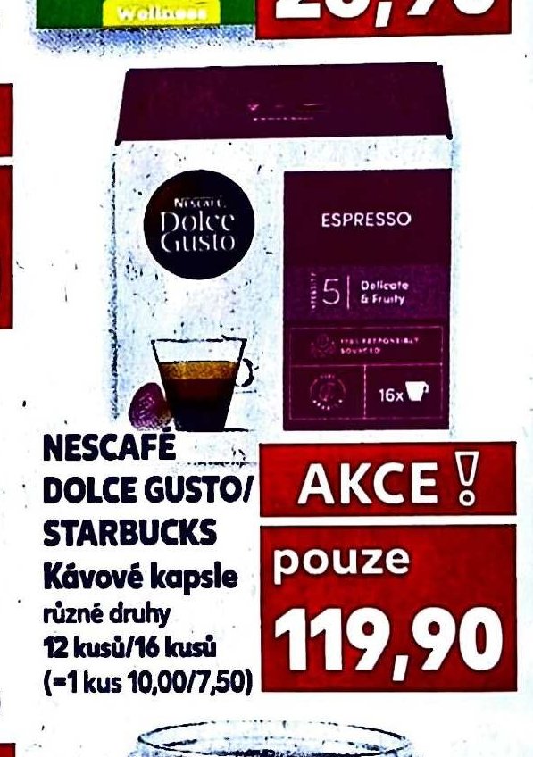 Nescafé Dolce Gusto/Starbucks Kávové kapsle