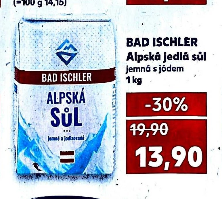 BAD ISCHLER Alpská jedlá sůl