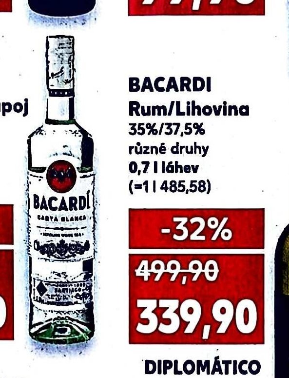 BACARDI Rum/Lihovina