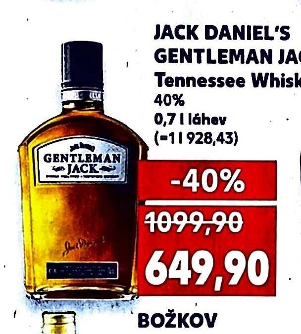JACK DANIEL'S GENTLEMAN JACK Tennessee Whiskey
