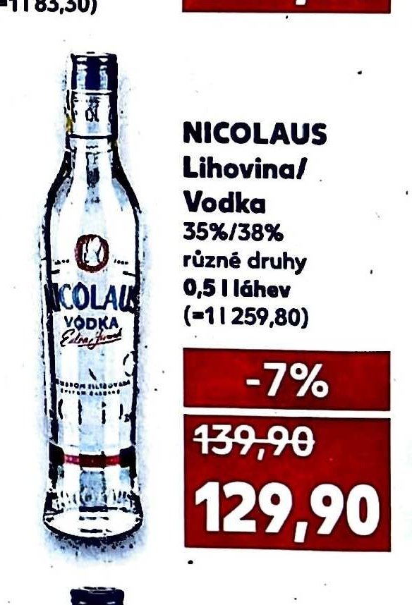 NICOLAUS Lihovina/Vodka