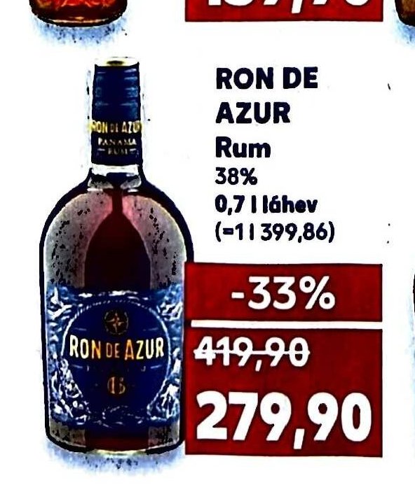 RON DE AZUR Rum