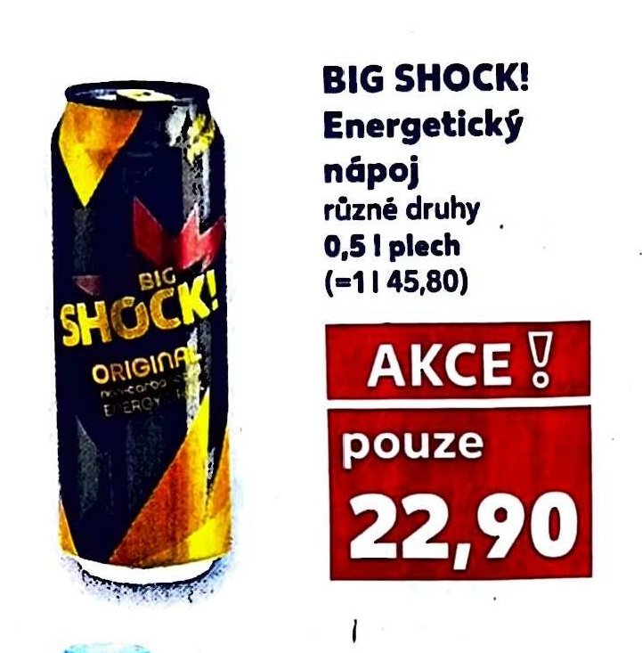 BIG SHOCK! Energetický nápoj