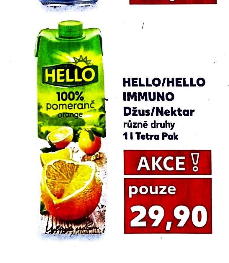 HELLO/HELLO IMMUNO Džus/Nektar