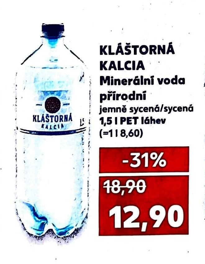KLÁŠTORNÁ KALCIA Minerální voda