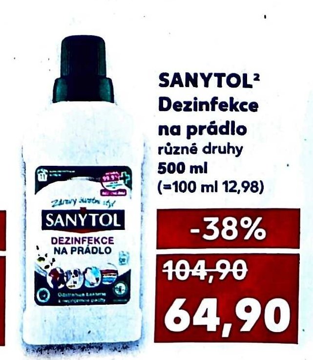 Sanytol dezinfekce na prádlo 500 ml - Kaufland aktualniletaky.eu