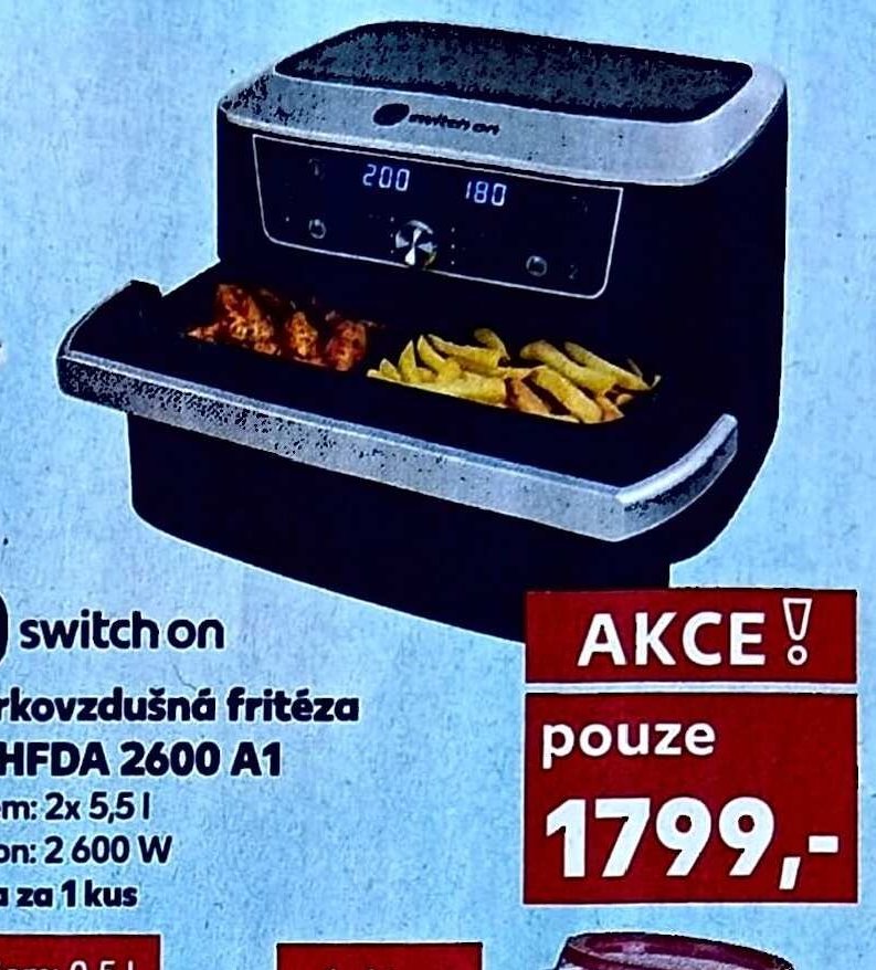 switch on Horkovzdušná fritéza SOHFDA 2600 A1