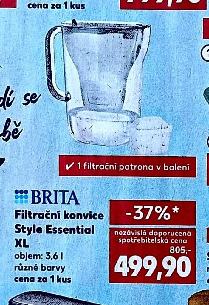Brita Filtrační konvice Style Essential XL