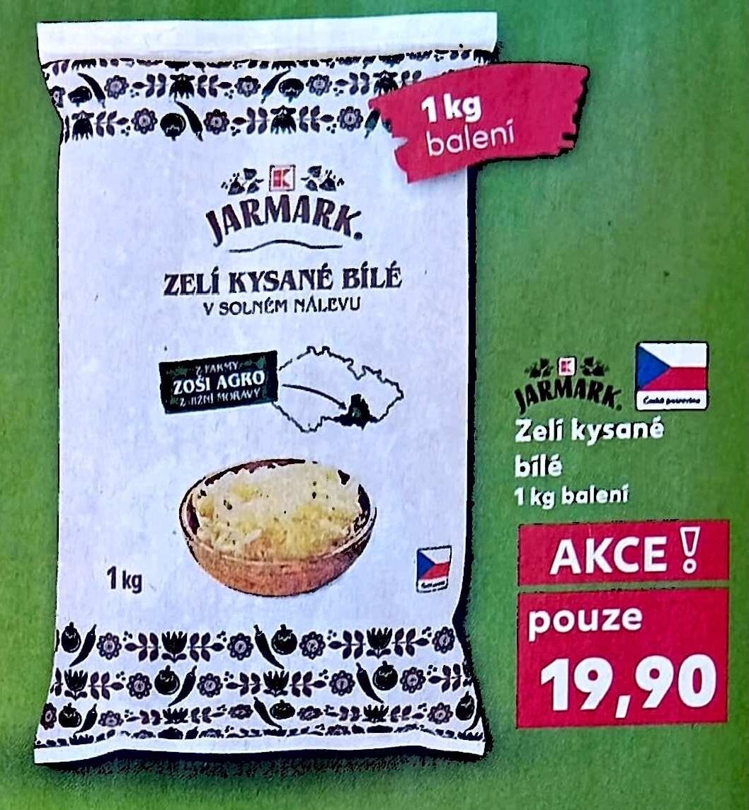 Zelí kysané bílé Jarmark 1 kg