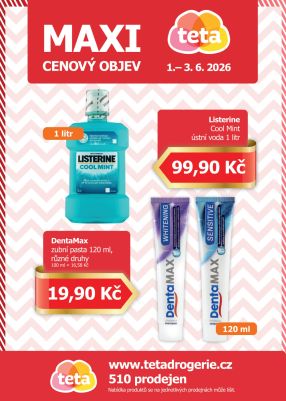 aktuální leták Teta drogerie 1.6.2026-3.6.2026