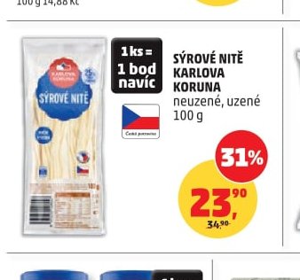 SÝROVÉ NITĚ KARLOVA KORUNA - Penny Market aktualniletaky.eu